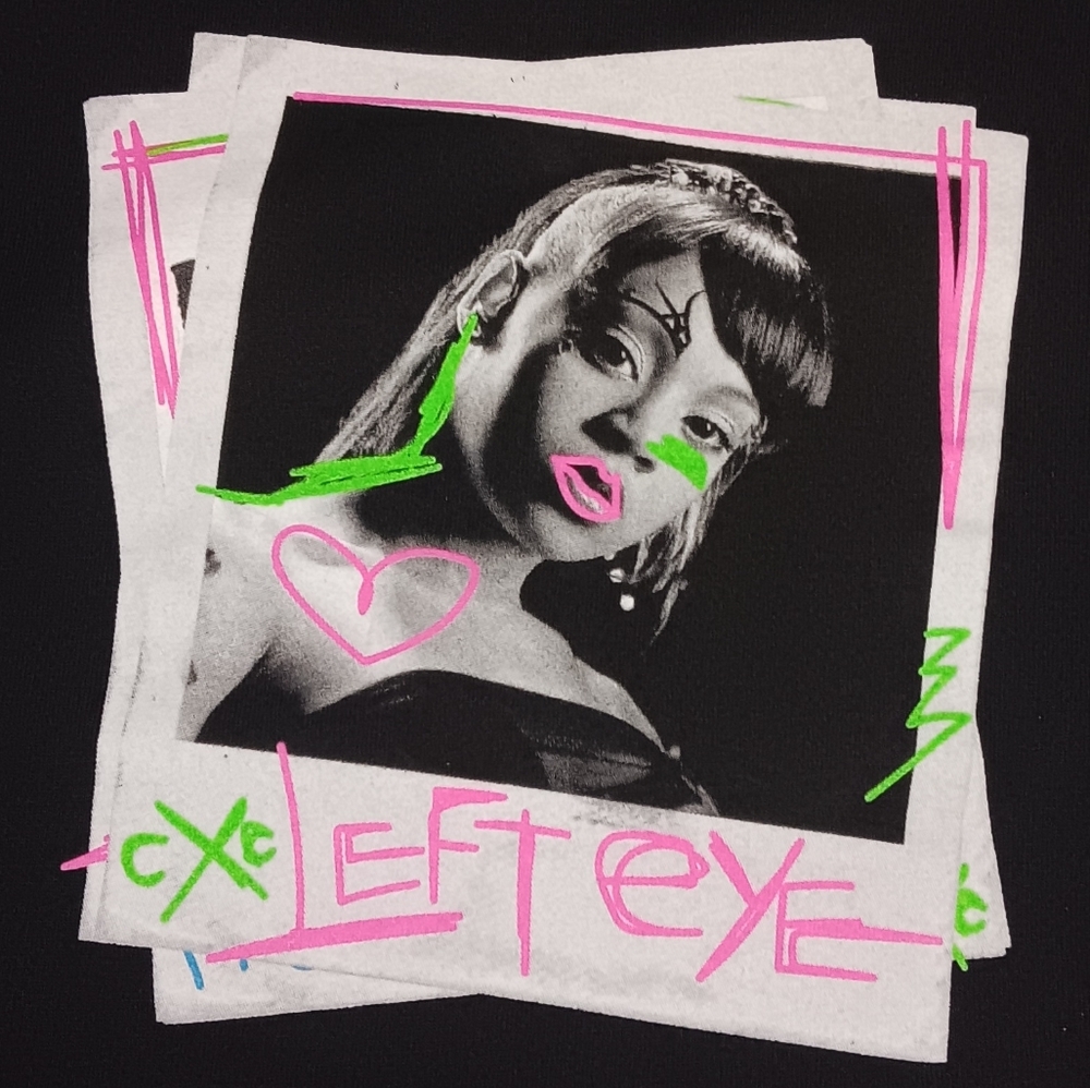 TLC Left Eye Lisa Lopes Polaroid Picture Shirt Rap Hip Hop Tee